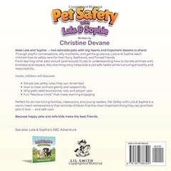 Pet Safety with Lola and Sophie Paperback- Signed by the author