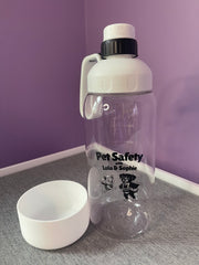 Pet Safety Tritan Pet Bottle - 48 oz, With Removable Bowl