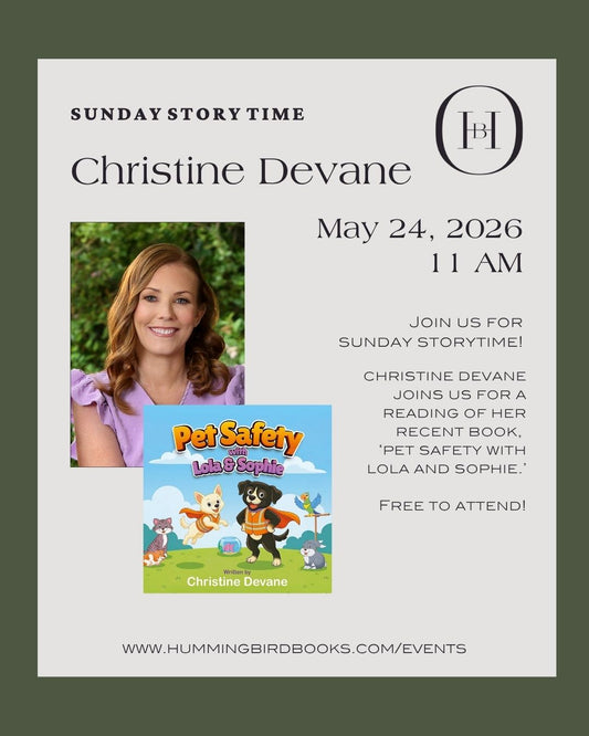 Christine Devane – Sunday Story Time event flyer