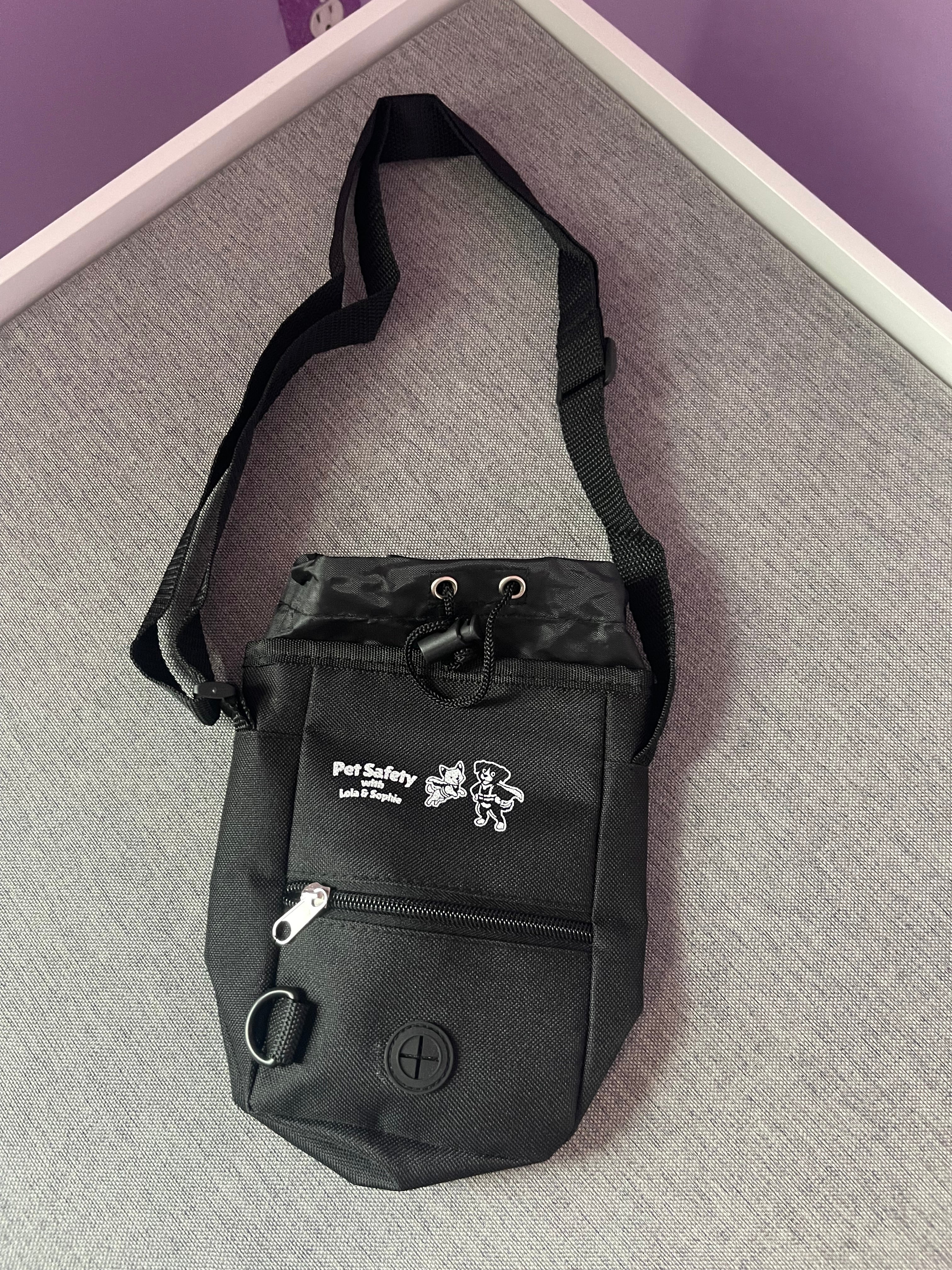 Pet Safety Pet Treat Carrier with Bag Dispenser
