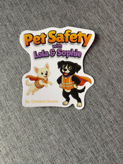 Pet Safety Sticker- 3" Vinyl Stickers