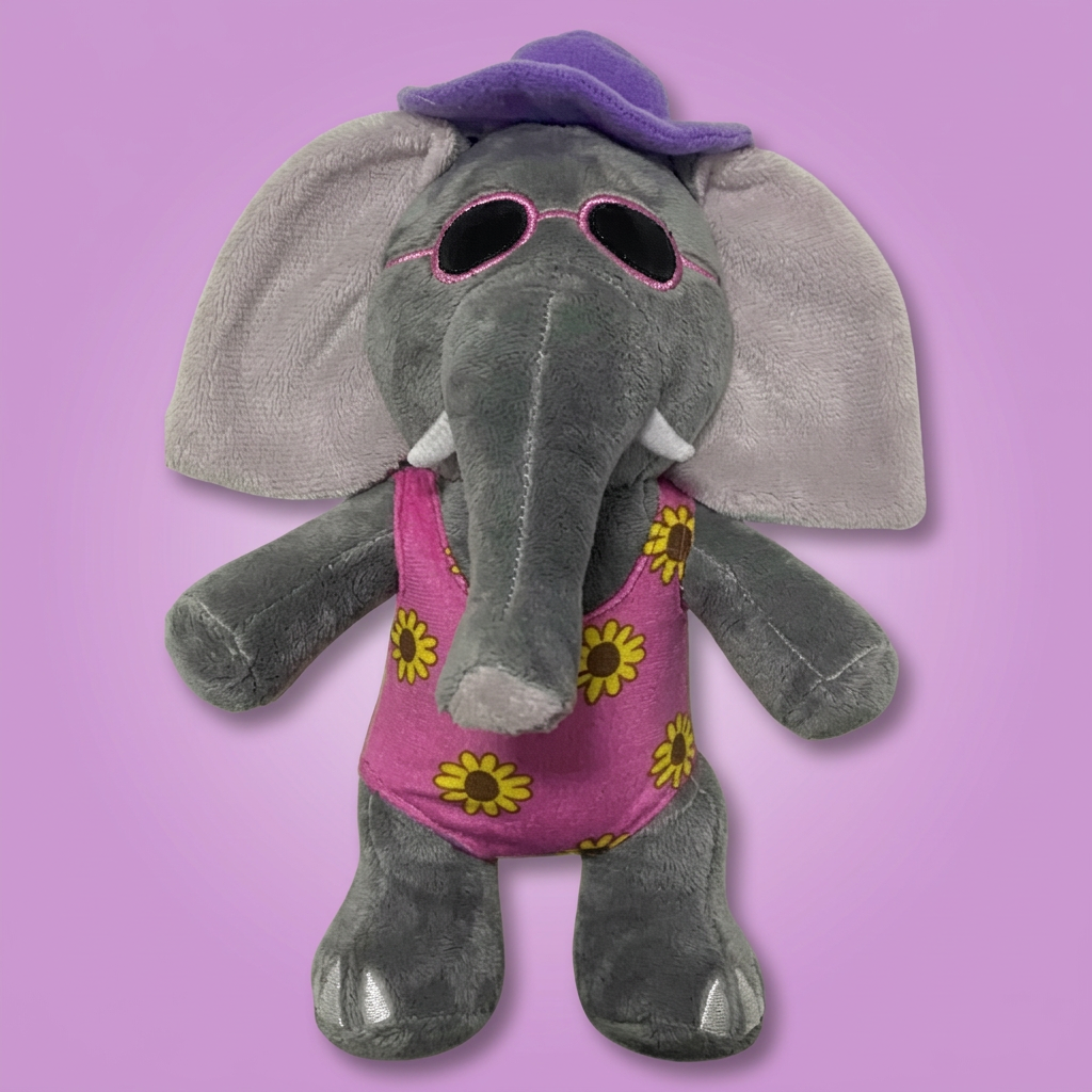 Elephant Girl Stuffed Animal Plush
