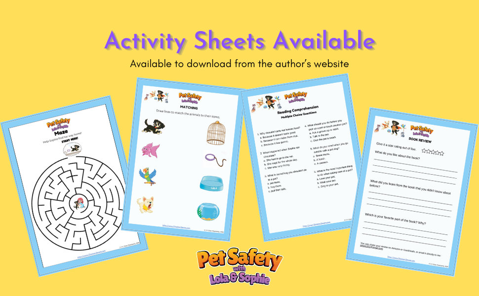 Pet Safety with Lola & Sophie Activity Pack (Digital Download)